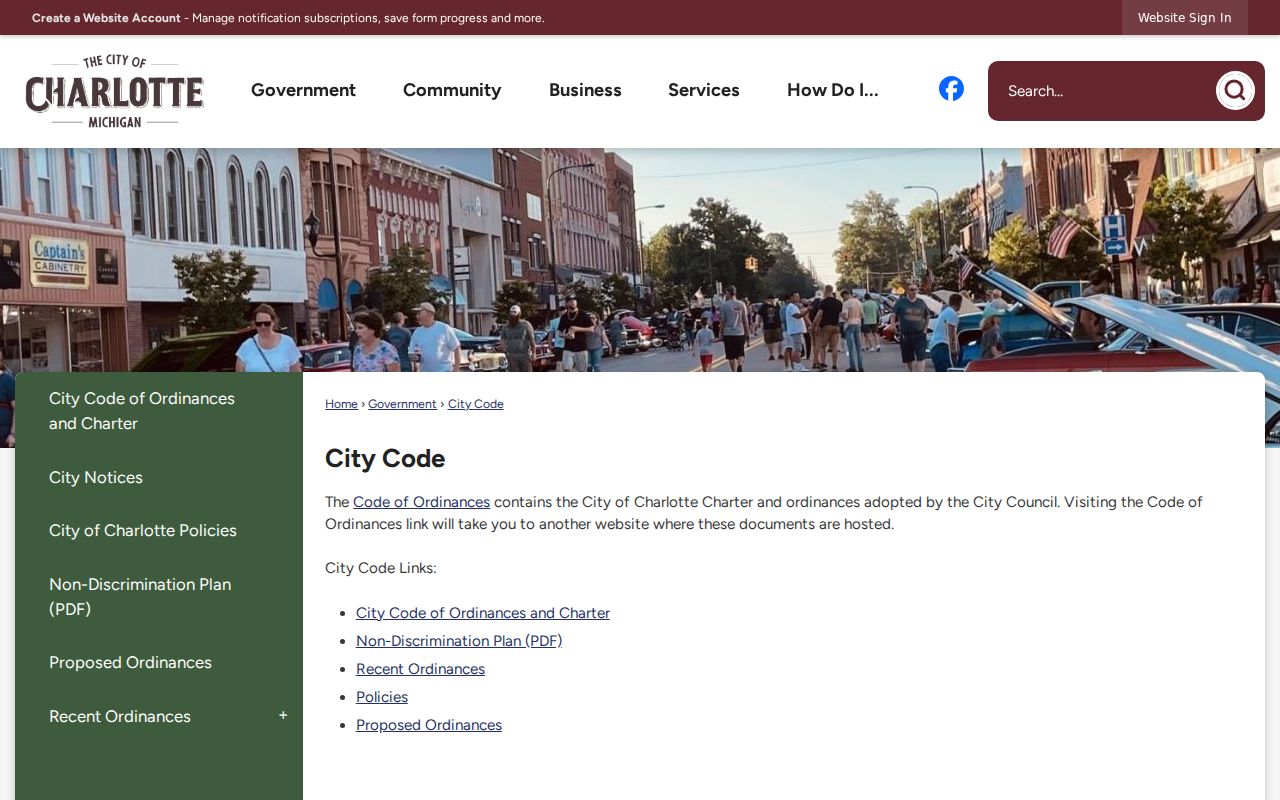 Charlotte court records city code source