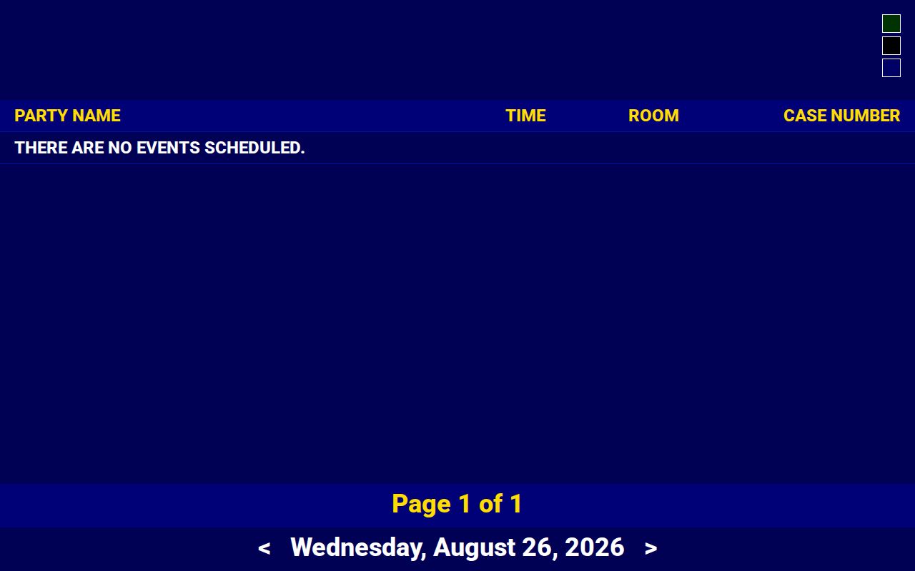 Eaton County court schedule source showing MiCOURT CourtDisplay