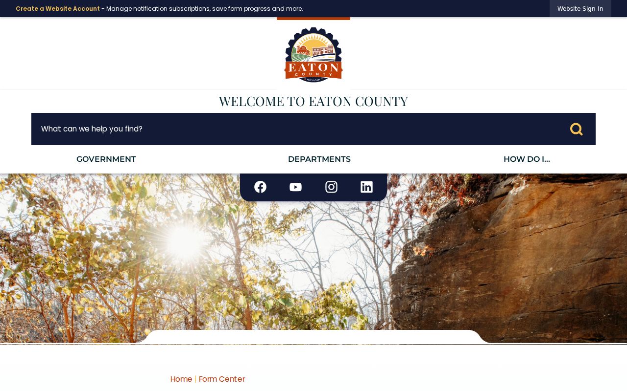 Eaton County court records District Court request form